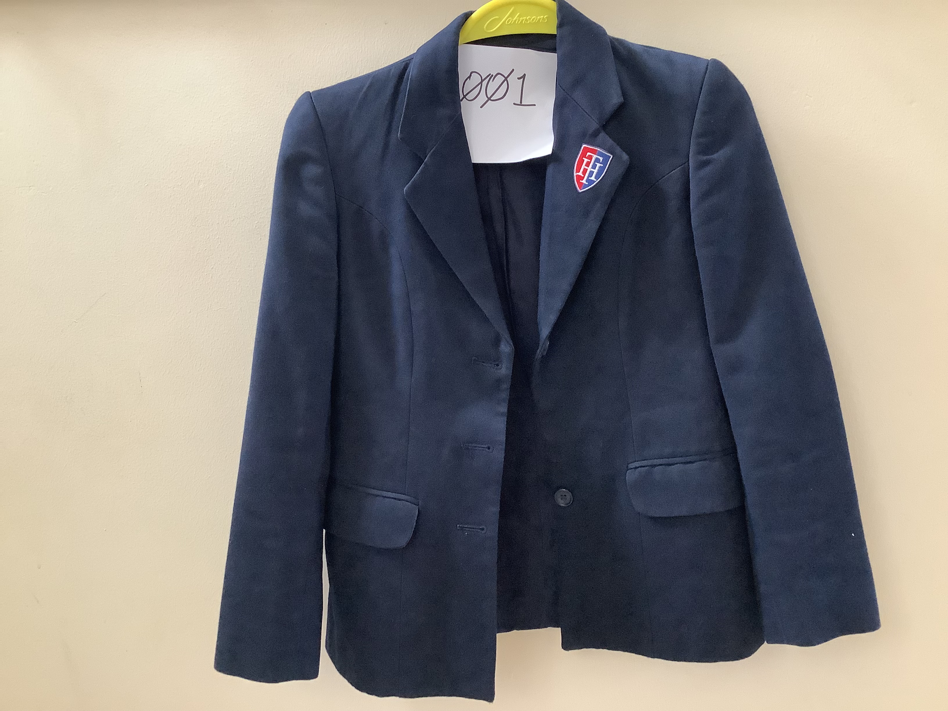 Navy Blue Crest School Blazer